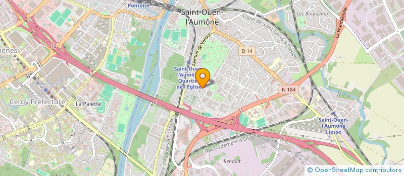 localisation de l'entreprise C.M.C à SAINT-OUEN-L'AUMONE