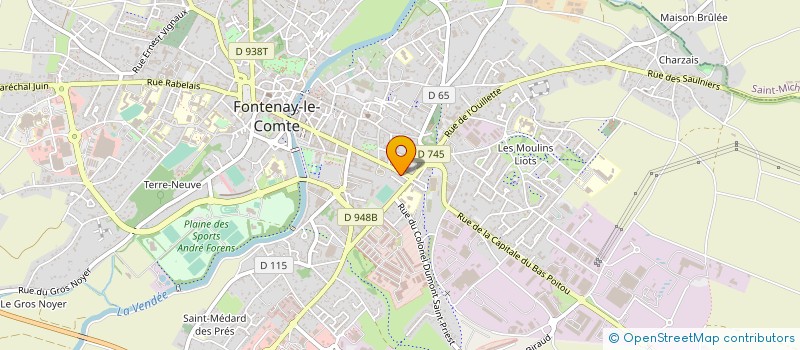 localisation de l'entreprise C.M.C.H.  FONTENAY-LE-COMTE