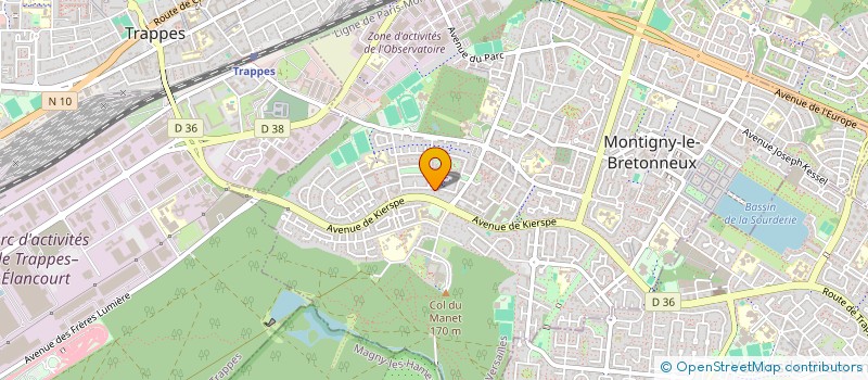 localisation de l'entreprise C.M.C.J  MONTIGNY-LE-BRETONNEUX