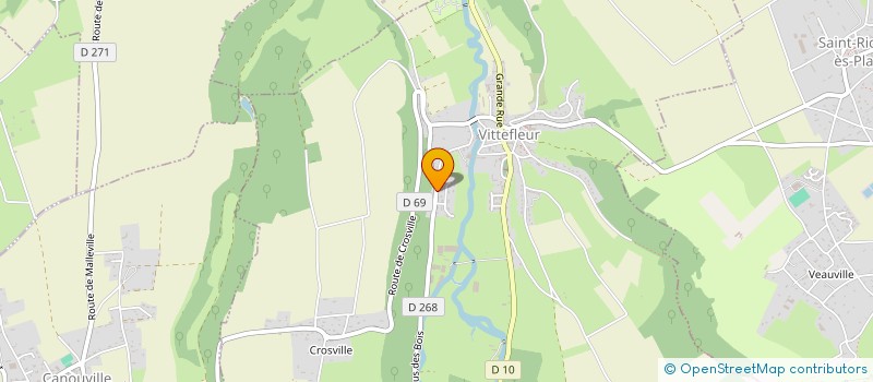 localisation de l'entreprise C.M.C.P.  VITTEFLEUR