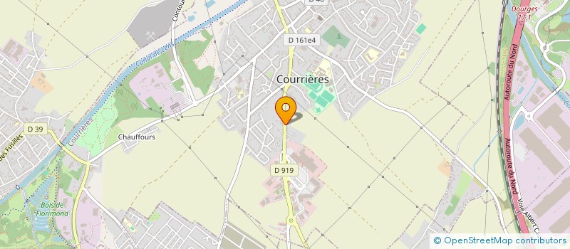 localisation de l'entreprise C.M.D à COURRIERES