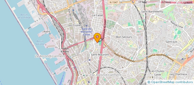 localisation de l'entreprise C.M.D  MARSEILLE
