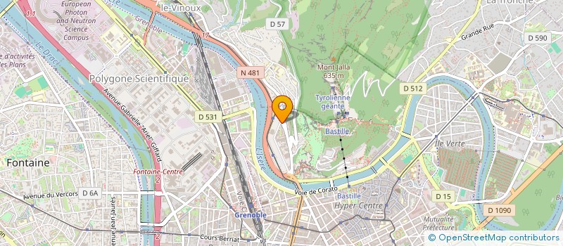 localisation de l'entreprise C.M.D à GRENOBLE