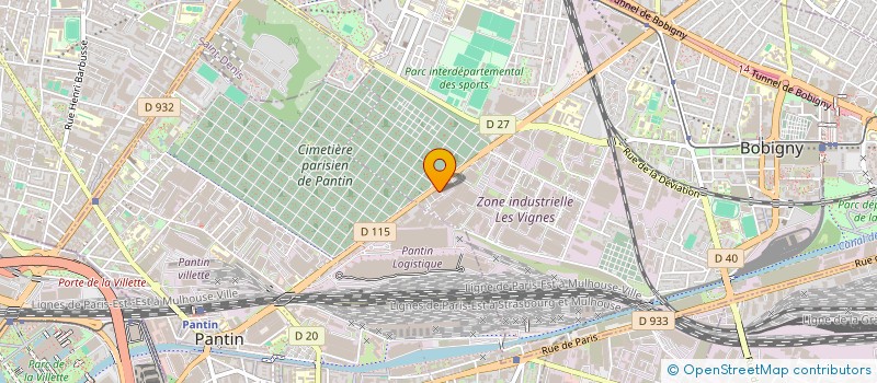 localisation de l'entreprise C M D BATIMENT  BOBIGNY