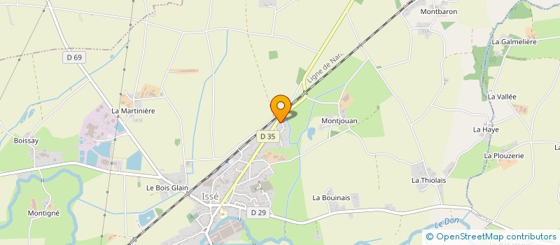 localisation de l'entreprise C M D CHARPENTE MENUISERIE  ISSE