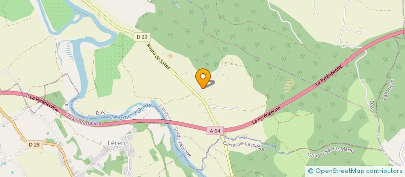 localisation de l'entreprise C-M-D-P INFORMATIQUE  SORDE-L'ABBAYE