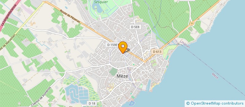 localisation de l'entreprise C.M. DE BOUZIGUES  BOUZIGUES