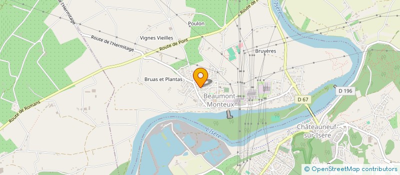 localisation de l'entreprise C.M. DEVELOPPEMENT  BEAUMONT-MONTEUX