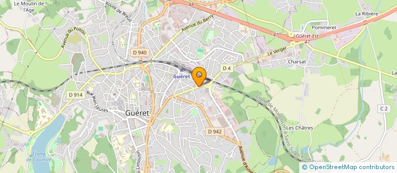 localisation de l'entreprise C M E  GUERET