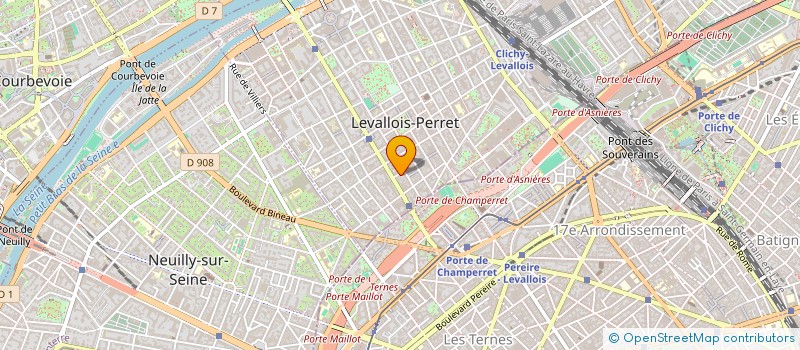 localisation de l'entreprise C.M.E. BATIMENT à LEVALLOIS-PERRET