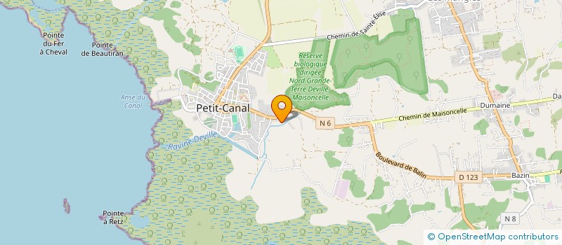 localisation de l'entreprise C.M.E.C BAT. à PETIT-CANAL