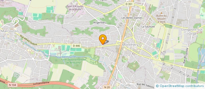 localisation de l'entreprise C.M. ELEC  MONTLHERY