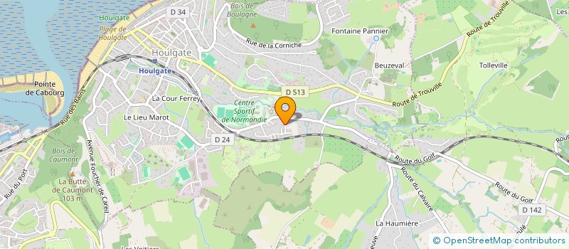 localisation de l'entreprise C.M.G.  HOULGATE