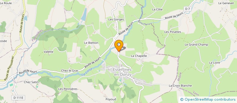 localisation de l'entreprise C M G à ESSERTINES-EN-DONZY