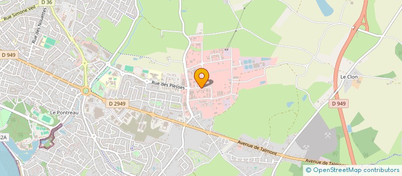 localisation de l'entreprise C.M.G. à LES SABLES D'OLONNE