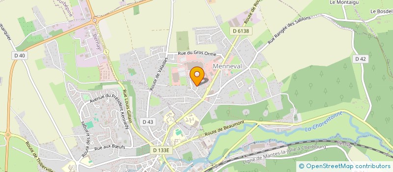 localisation de l'entreprise C M G  MENNEVAL