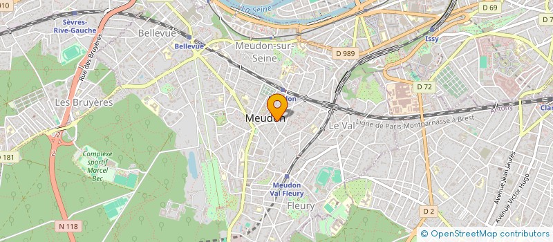 localisation de l'entreprise C.M.G. PARTENAIRES CONSEIL  MEUDON