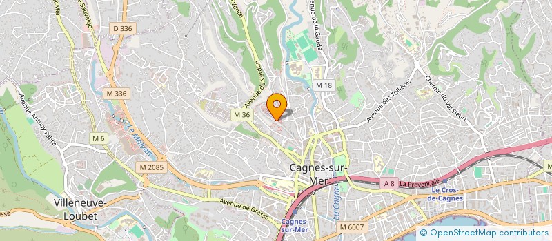 localisation de l'entreprise C M G V à CAGNES-SUR-MER