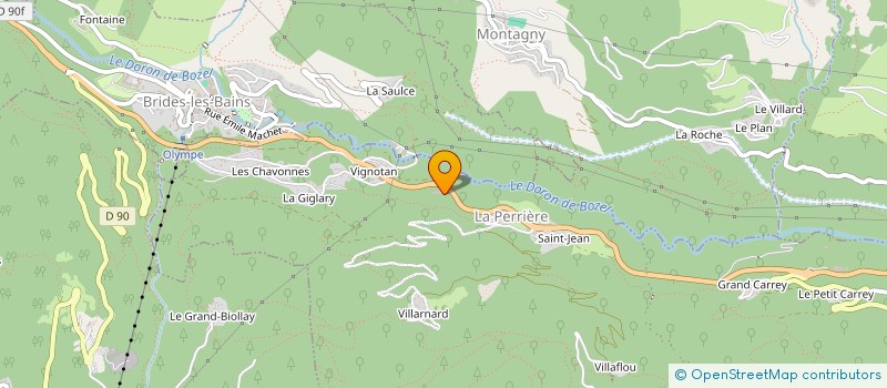 localisation de l'entreprise C.M.H à COURCHEVEL