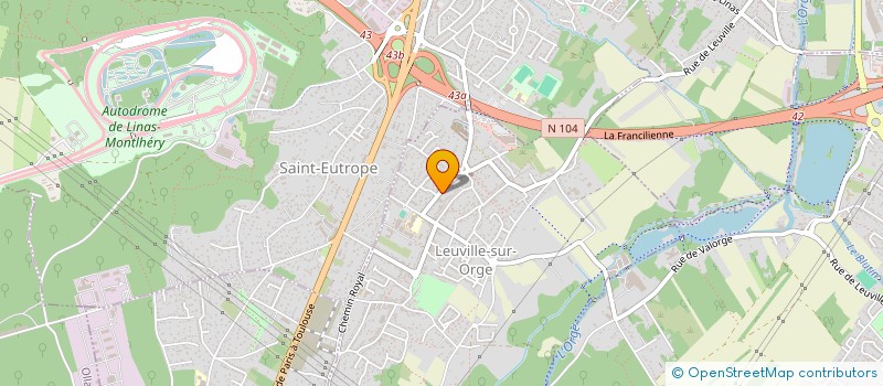 localisation de l'entreprise C.M.I. à LEUVILLE-SUR-ORGE