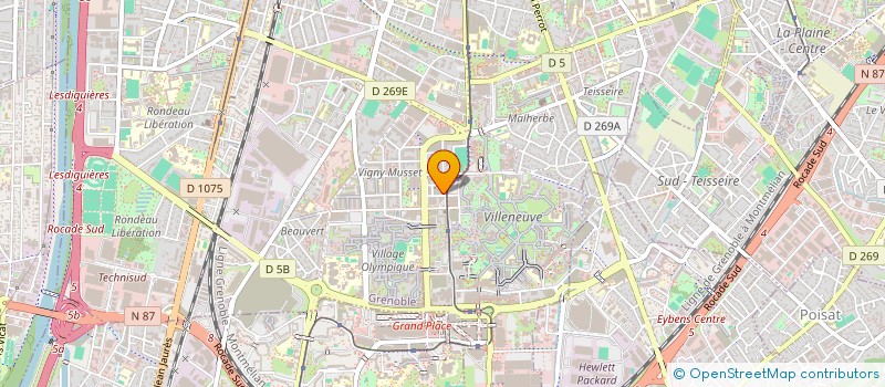 localisation de l'entreprise C.M.I.  GRENOBLE