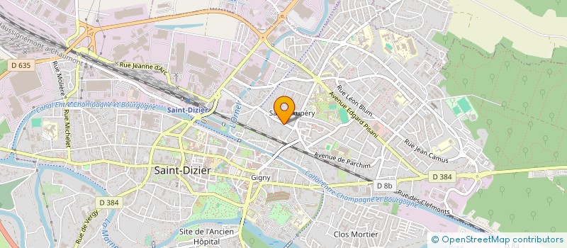 localisation de l'entreprise C&M IMMOBILIER à SAINT-DIZIER