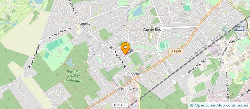 localisation de l'entreprise C.M INVEST  PESSAC