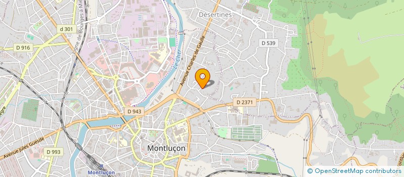localisation de l'entreprise C&M INVEST  MONTLUCON