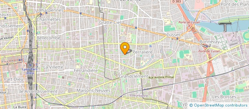 localisation de l'entreprise C.M INVEST  VILLEURBANNE