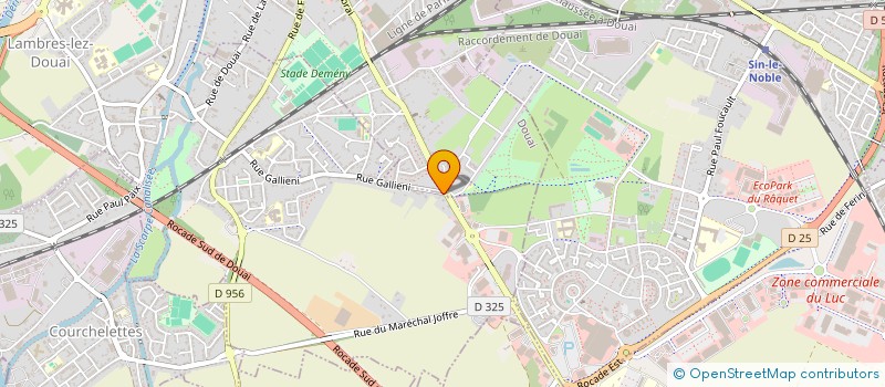 localisation de l'entreprise C.M.J.  LAMBRES-LEZ-DOUAI