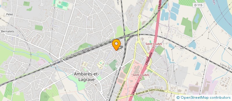 localisation de l'entreprise C.M.J.  AMBARES-ET-LAGRAVE