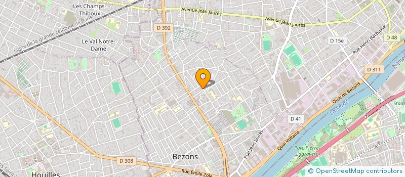 localisation de l'entreprise C.M.K. CLIM à BEZONS