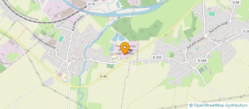 localisation de l'entreprise C.M.L.  THIANT