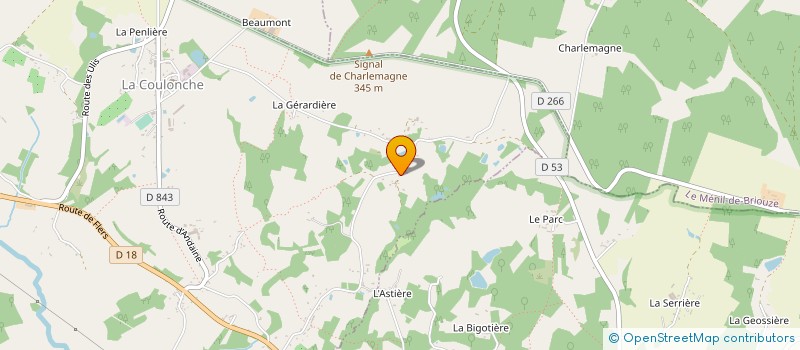 localisation de l'entreprise C.M.L. à LA COULONCHE