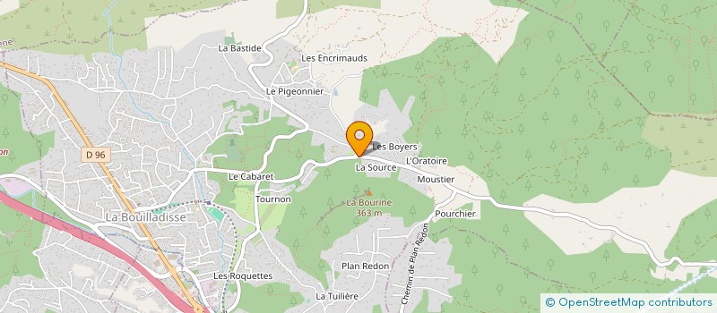 localisation de l'entreprise C-M-M  LA BOUILLADISSE