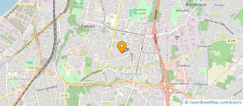 localisation de l'entreprise C.M.N à CENON