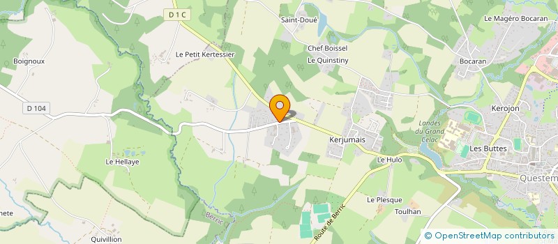 localisation de l'entreprise C.M.N. à QUESTEMBERT