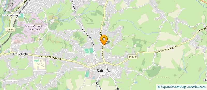 localisation de l'entreprise C.M.O.  SAINT VALLIER