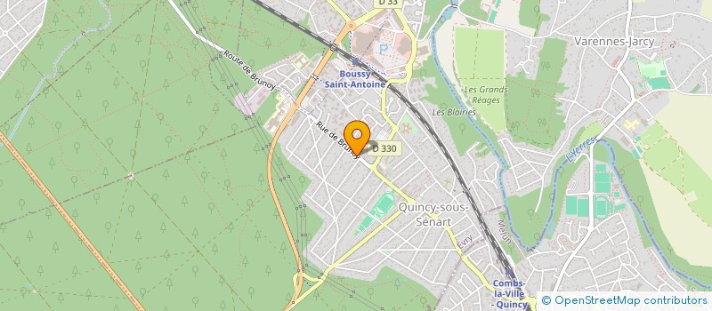 localisation de l'entreprise C.M.O  QUINCY-SOUS-SENART