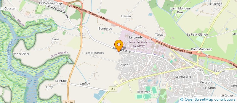 localisation de l'entreprise C.M.O. à THEIX-NOYALO