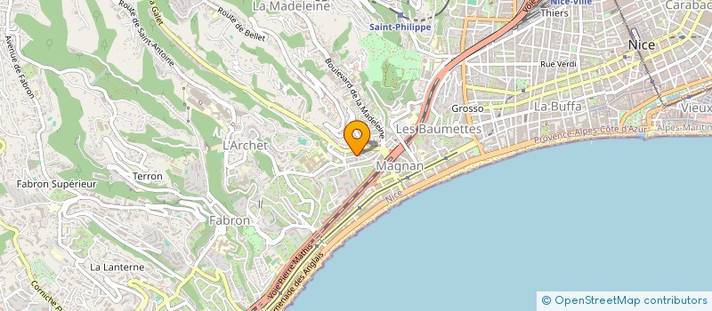 localisation de l'entreprise C M P à NICE