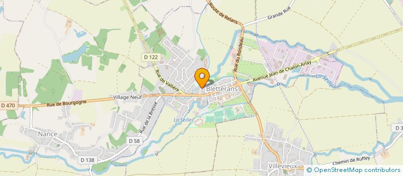 localisation de l'entreprise C.M.P  BLETTERANS