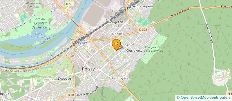 localisation de l'entreprise C M P 78  POISSY