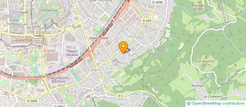 localisation de l'entreprise C.M.R.I BATIMENT  EYBENS