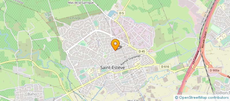 localisation de l'entreprise C M S  SAINT-ESTEVE