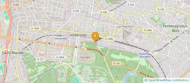 localisation de l'entreprise C.M.S. à VINCENNES