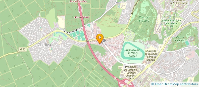 localisation de l'entreprise C.M.S.  54  VANDUVRE-LES-NANCY