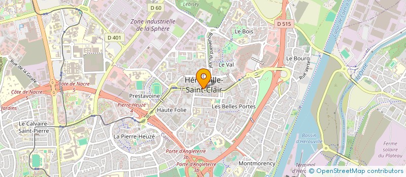 localisation de l'entreprise C.M.S à HEROUVILLE-SAINT-CLAIR