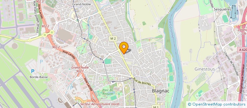 localisation de l'entreprise C.M.S. (CONSEIL MAINTENANCE SERVICES) à BLAGNAC