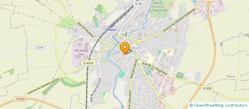 localisation de l'entreprise C.M.S. EQUIPEMENTS à ALBERT